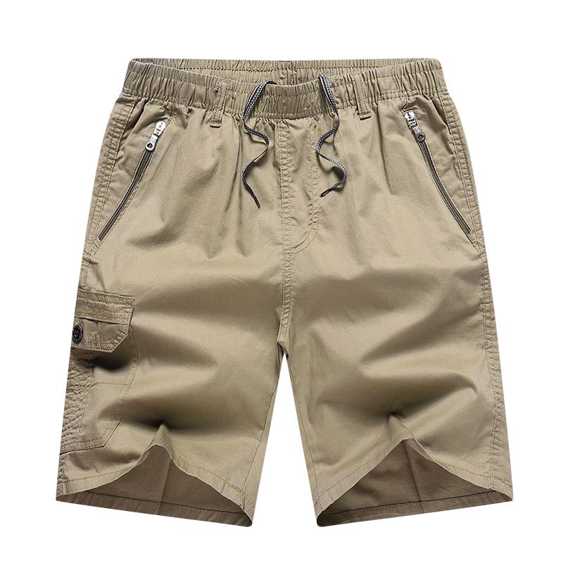 Middle-aged Men's Business Casual Five-minute Shorts Big Size Cargo Five-minute Shorts