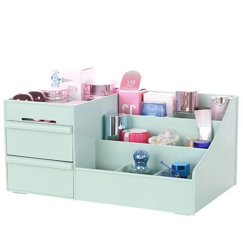 

Большой вместительный органайзер для косметики, ящик для хранения косметики, органайзер для туалетного столика, органайзер для косметики