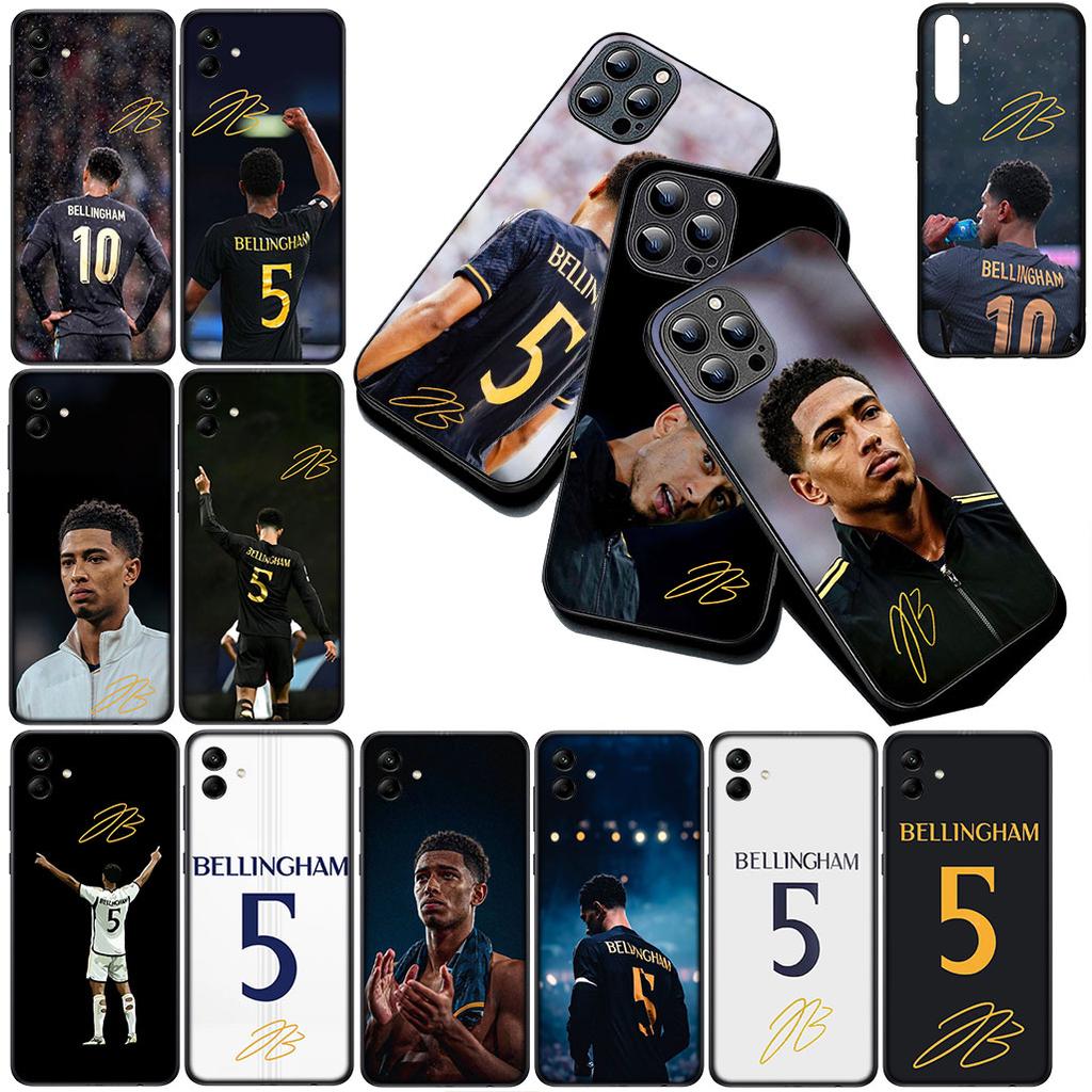 Cover for Samsung Galaxy S20 S22 S21 FE Ultra Plus A07 A17 A15 A16 A25 A57 A37 Phone Case Soccer No 5 B-Bellinghams Football No5