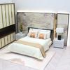 1:20 Dollhouse Miniature Bed DIY Bedroom Furniture Doll House Bed  Dollhouse Decoration
