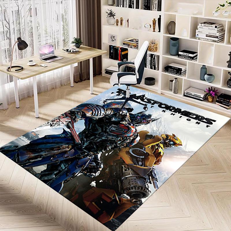 Transformers Last Knight Carpet For Playroom Bedroom Living Room Sofa Home Decor Kids Game Area Rug Nonslip Floor Mat