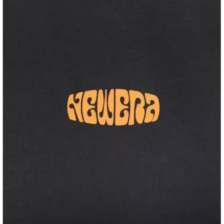 New Era Letter Logo Printed Short Sleeve T-Shirt Unisex T-Shirts Black 13546425
