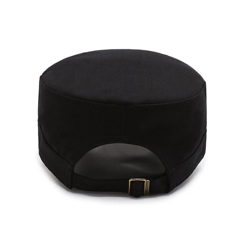 Hat solid color flat top hat spring and autumn fashion short brim visor cap cap casual hat versatile