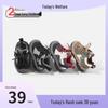 Girls' Fleece-Lined Cotton Shoes, Boys' Sports Shoes, Winter Baby Walking Shoes, Soft Sole Non-Slip Casual Color-Block Board Shoes