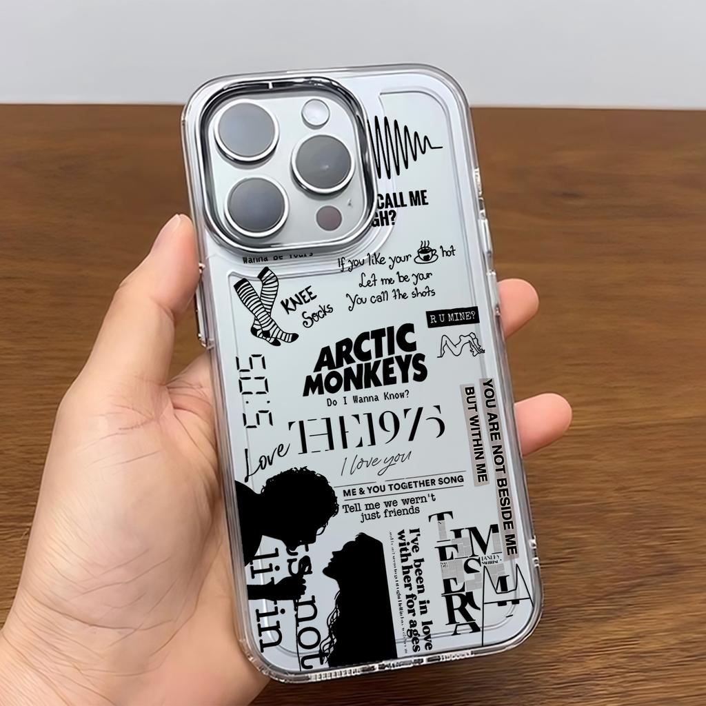 Fashion Black A-Arctic Monkeys Phone Case For iPhone 17 16e 16 15 14 13 12 11 mini Pro Max X XR XSMAX 8 7 Air Plus Soft Cover