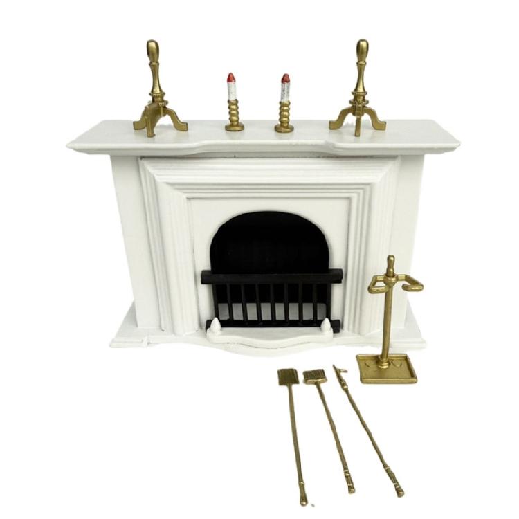 Realistic Fireplaces Miniature Display Shovel Role Play and Display for Dollhouses Enthusiasts, 1/12 Scale Home Scene