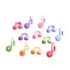 Musical Note Star Resin Accessories: Phone Case, Hair Clip, Tie, Keychain, Sticker