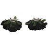 Rosenblüten-Haarspange, Tänzerbrosche, 5er-Pack, Schwarz