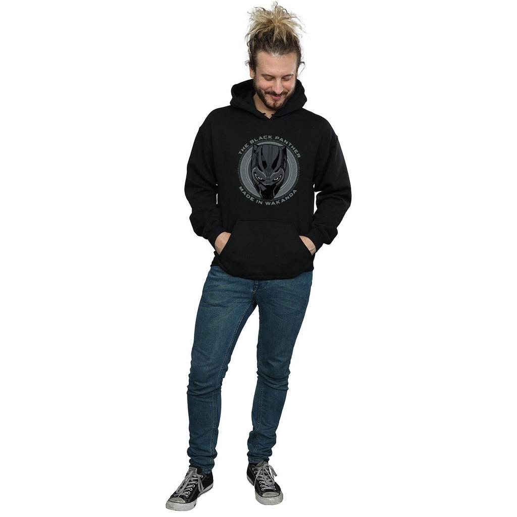 Black Panther Herren-Kapuzenpullover aus Wakanda-Baumwolle