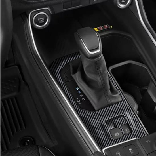 Carbon Fiber Interior Gear Shift Panel Trim For Grand Highlander 2024 2025