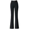 Women's 2024 Fleece-Lined Snowflake Flare Jeans - Plus Size, Elastic Waist, Winter Style