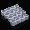 5/10 Stück Mini-Quadrat-Aufbewahrungsbox Transparente Ohrringe Ringe Schmuckperlen Verpackung Aufbewahrungskoffer Kleine Schmuck-Organizer-Box