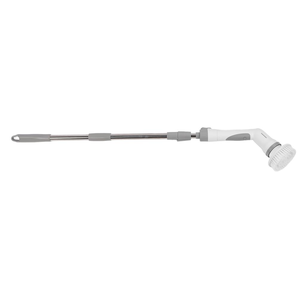 Electric Spin Scrubber with Long Handle 3 Brush Head 1 Sponge Head IPX65 Water Resistant Dual