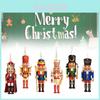 Exquisiter Holz-Nussknacker Weihnachtsdekoration Klassisches Puppendesign für saisonale Freude