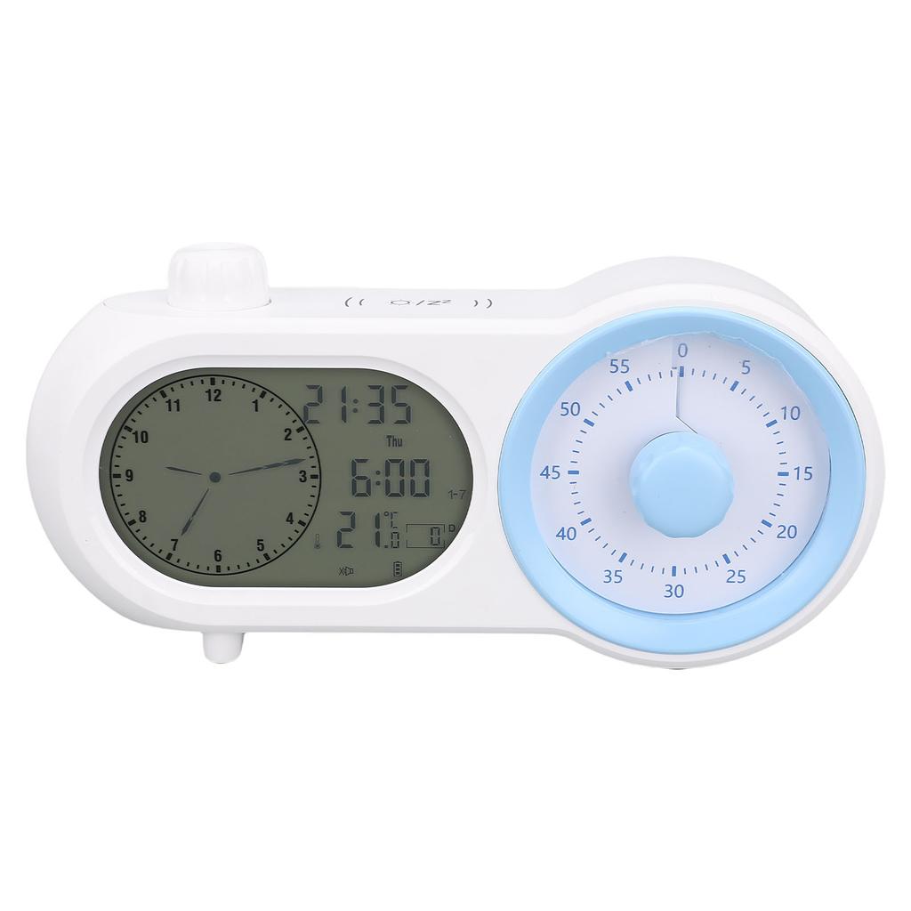 Digital Alarm Clock Visual Timing and Countdown Manager Rechargeable LCD Display Screen Electronic C