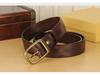 Men's Retro Copper Buckle Genuine Leather Belt - Simple Fashion Pin Style