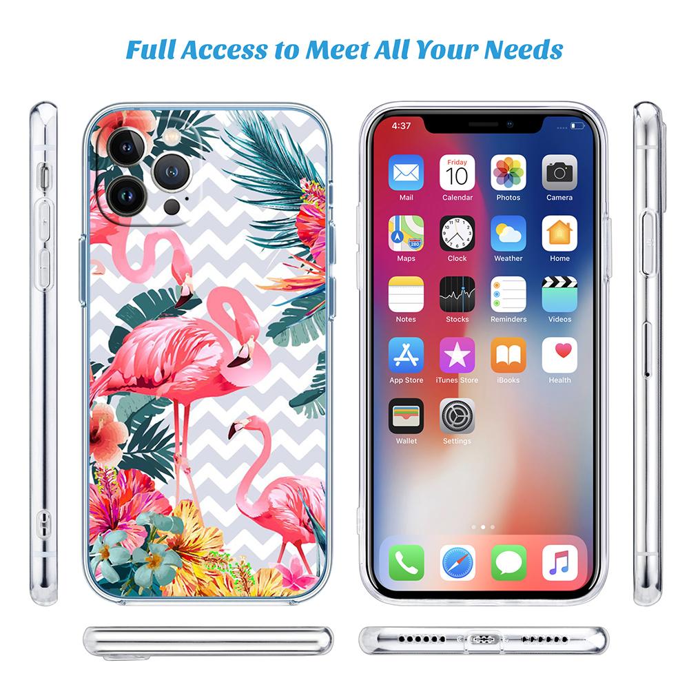 CJ54 Flamingos Pink Bird Flower Case for LG K22 K30 K40 K40S K41 K42 K50 K50S K51 K51S K52 K61 K62 K71 K92 Q60 Q61 V40 V50 V60