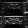 5pcs AC Headlight Radio Switch Control Knob Ring Trim Cover For Ford F150 Gold
