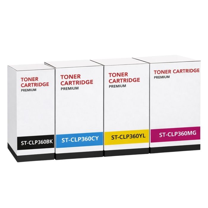 Pack de 4 Cartouches Toner - SHOP-STORY - Compatibles Samsung K406S - Rendement élevé - Installation simple - CMJN