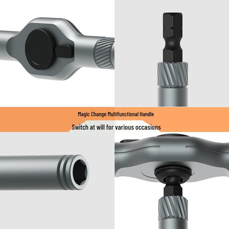 24-in-1 Multi-Function Ratchet Screwdriver Set - High Hardness S2 Steel