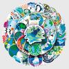 50 Global Warming Graffiti Stickers for Kids - Environmental Protection, Decoration, and Skateboard/Luggage Personalization