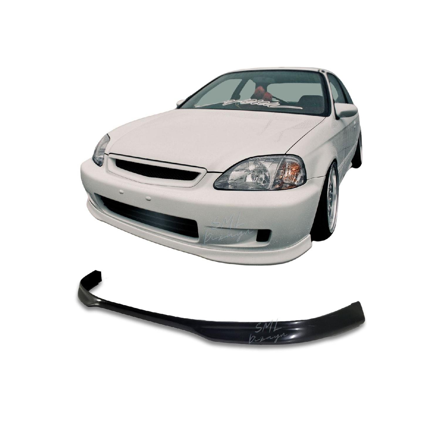 

Honda Civic Ies 99-01 Typer Передняя накладка/пластик (жесткий) Неокрашенный Ies Makeup Дополнение из фольги на передний бампер