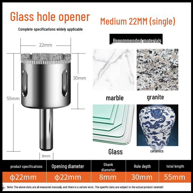 6mm Multifunctional Glass & Tile Drill Bit Set for Marble