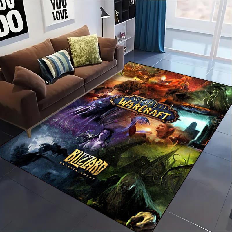 World of Warcraft Carpet Rug for Living Room Bedroom Home Sofa Decoration,Kids Play Non-slip Floor Mat
