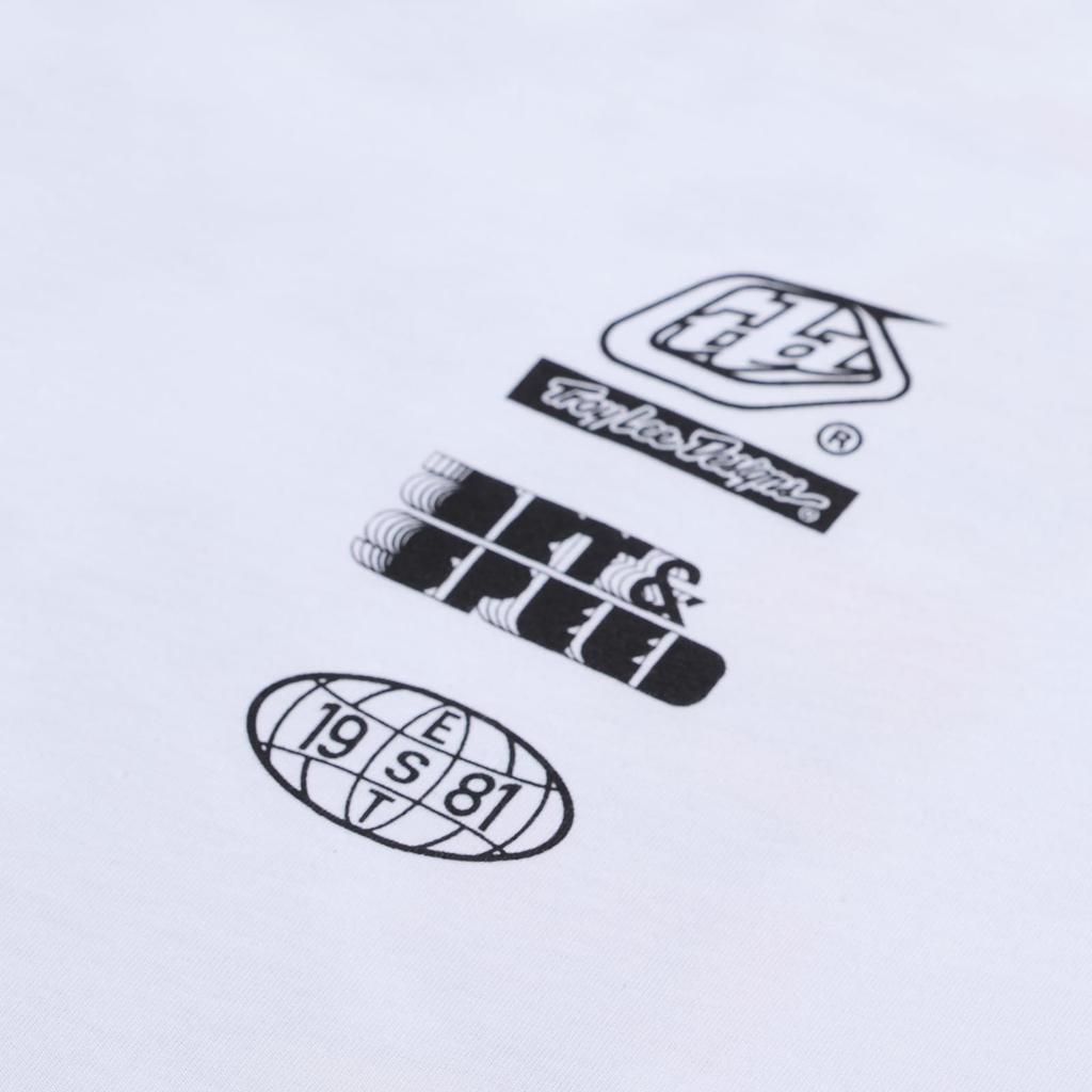 RS Taichi Troy Lee Designs Overload Short Sleeve Tee (TDA049) White, Size L