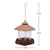 Waterproof Bird Feeders Garden Gazebo Hanging Wild Bird Feeder Large Capacity Pet Birds Feeding House Bird Feeder