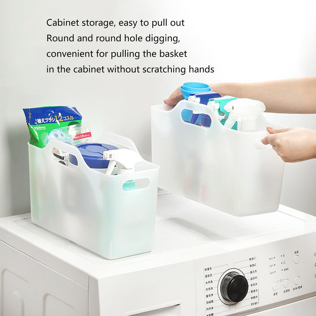 Comfortable Storage Box for Women Hand Box Plastic Organizing Basket Portable Storage Case for Kitchen Bathroom Office