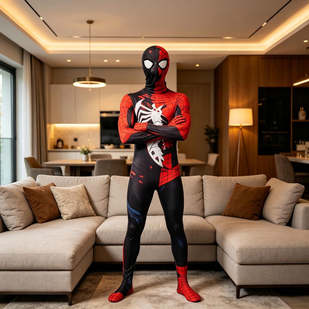 Kids and Adults Full Body Full Coverage Stretch Bodysuit Cosplay Costume for Parties