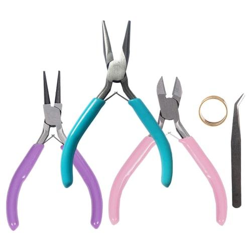 SZSL 5-Piece Craft Pliers Set, Handmade Tools for Resin Accessories, DIY Crafts, Multi-functional, Waterproof, Durable High-Carbon Steel Tip, Lightwei