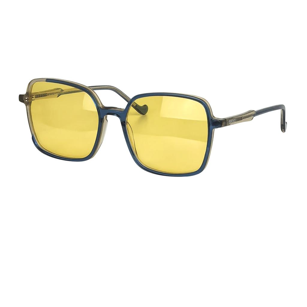 Big Square Acetate Frame Sunglasses Women Anti Blue Light Lens Night Vision Driving Glasses Stylish Eye Protection