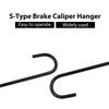 Car Caliper S Shape Hanger Hook Tool Brake Caliper Hanger Hooks with Rubber Tips for Bearing Axle Automotive Accessories