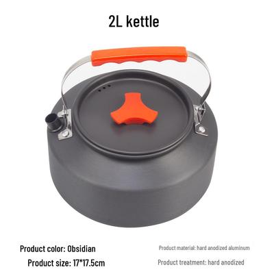 Large Capacity Portable Outdoor Camping Kettle for Coffee, Teapot, Fishing, Mountaineering, and Picnic Activities