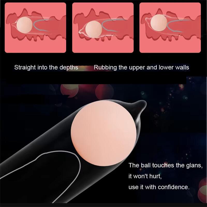 Reusable 3cm Penis Extension Silicone Beads for Condoms Man Penis Cock Enlargement Beads Ball Adult Sex Toy
