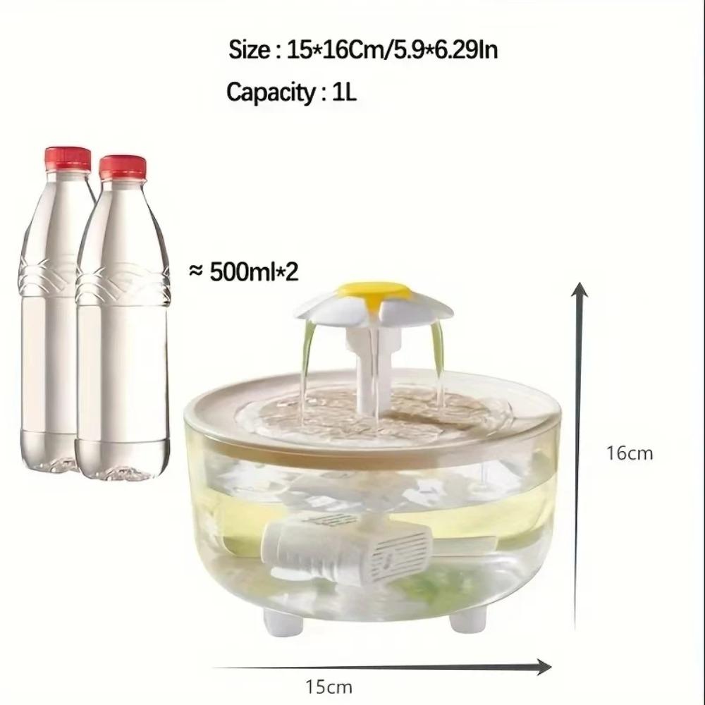 Circulating Filtration System Automatic Cat Water Fountain Pet Water Dispenser Smart Pet Feeder Running Flowing Water Bowl