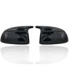 Door Mirror Covers Shell Replacement For BMW X3 G01 IX3 X4 G02 X5 G05 X6 G06 X7 G07 2018- 2Pcs Glossy Black carbon pattern
