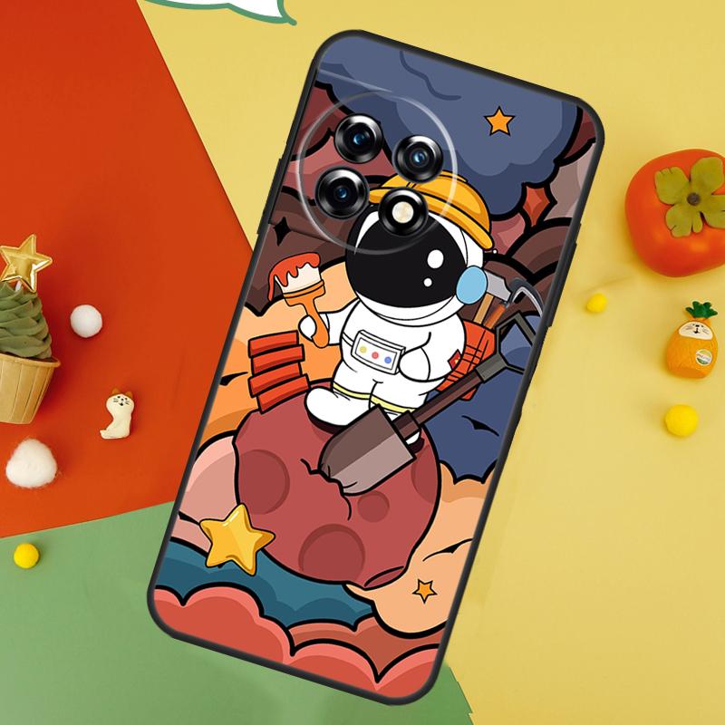 

Astronaut Spaceship Back Case For OnePlus 13 15 13R 13T 12 12R 11 10 10T 8T Nord 5 CE 4 2 3 Lite N20 N30 Cover OnePlus Nord CE3Lite
