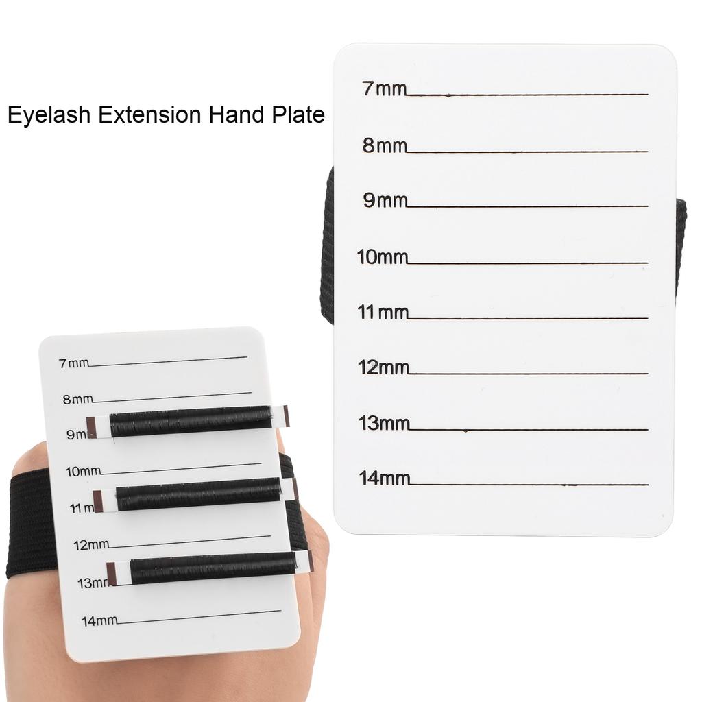 Eyelash Extension Hand Plate False Eyelashes Holder Pallet with Adjustable Wrist Strap for Novice