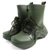 Excellent Short Boots High Cut Rain Boots Khaki Rubber Women 36 Used