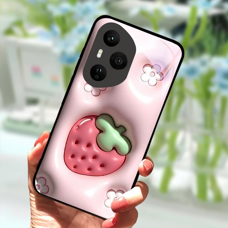 For Honor 400 Pro 5G Case Luxury Tempered Glass Anti-Fall Cover For Honor400 Pro 400Pro Phone Back Shell Shockproof Fundas Capa