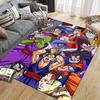 Dragon Ball Cartoon Square Area Rug, Non-Slip Floor Mat for Bedroom, Perfect Gift for Dragon Ball Fans