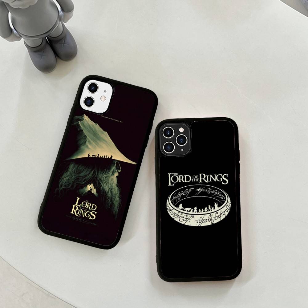 T-The L-Lords Of The R-Rings Phone Case Silicone PC+TPU For For iPhone  11 12 13 14 15 16 Plus Pro Max Cover