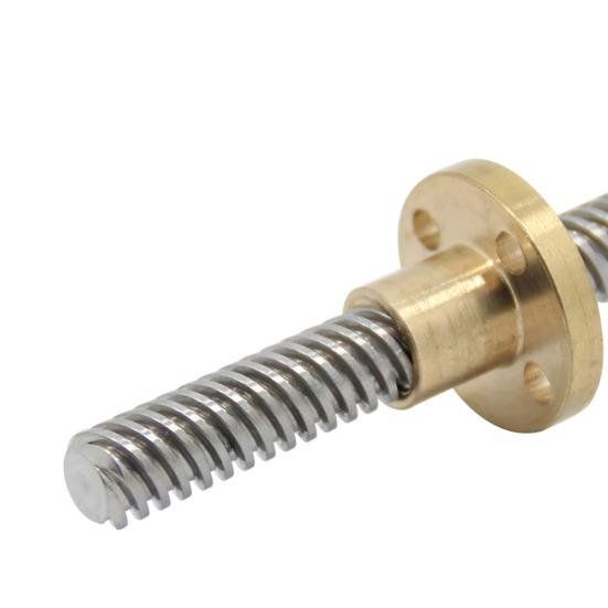 150-500mm 3D Printer T8 Stepper Trapezoidal Acme Thread Lead Screw Rod with Nut