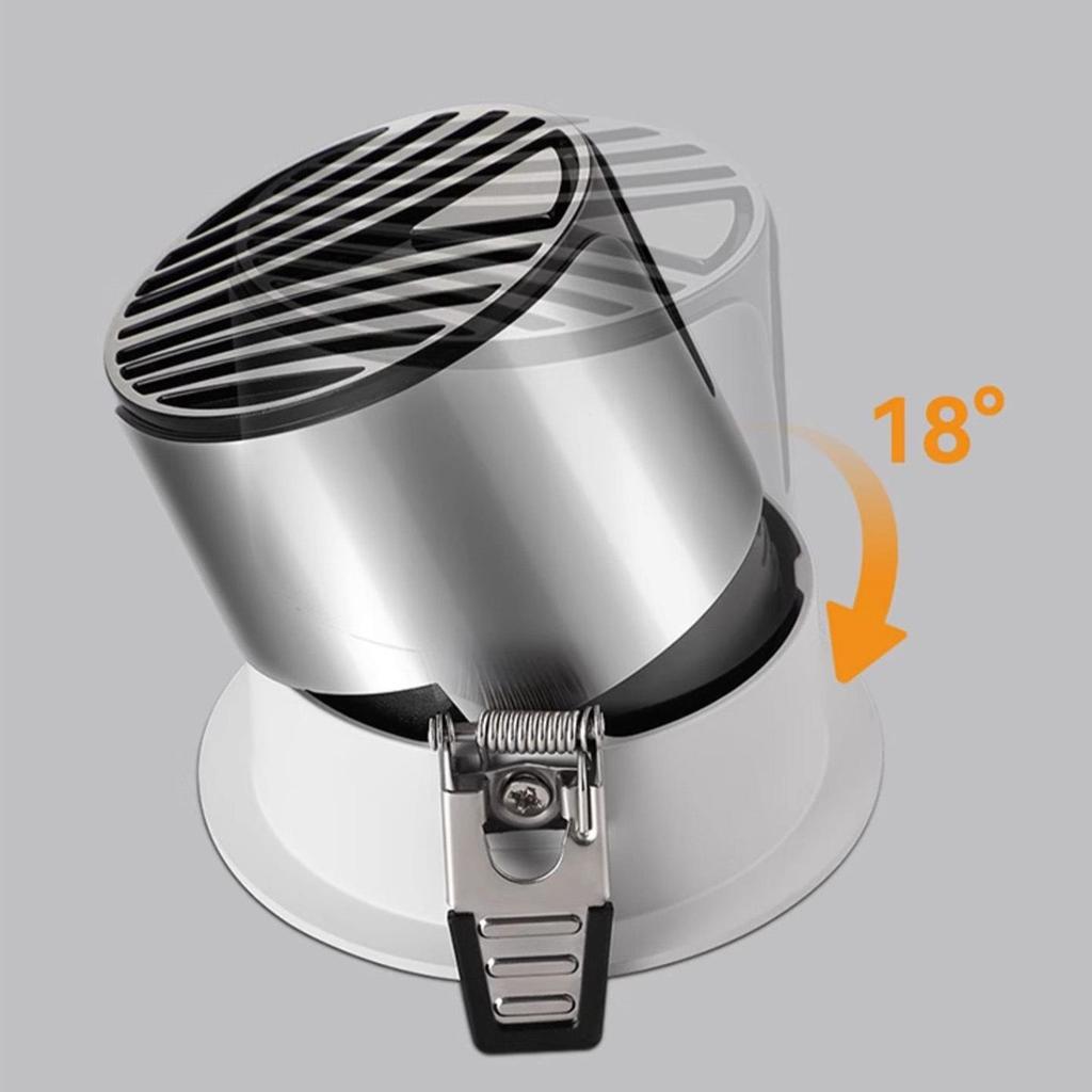 NVC Lighting Frameless LED Spotlight - Anti-Glare, Full Spectrum, Wall Washer, Recessed for Living Room