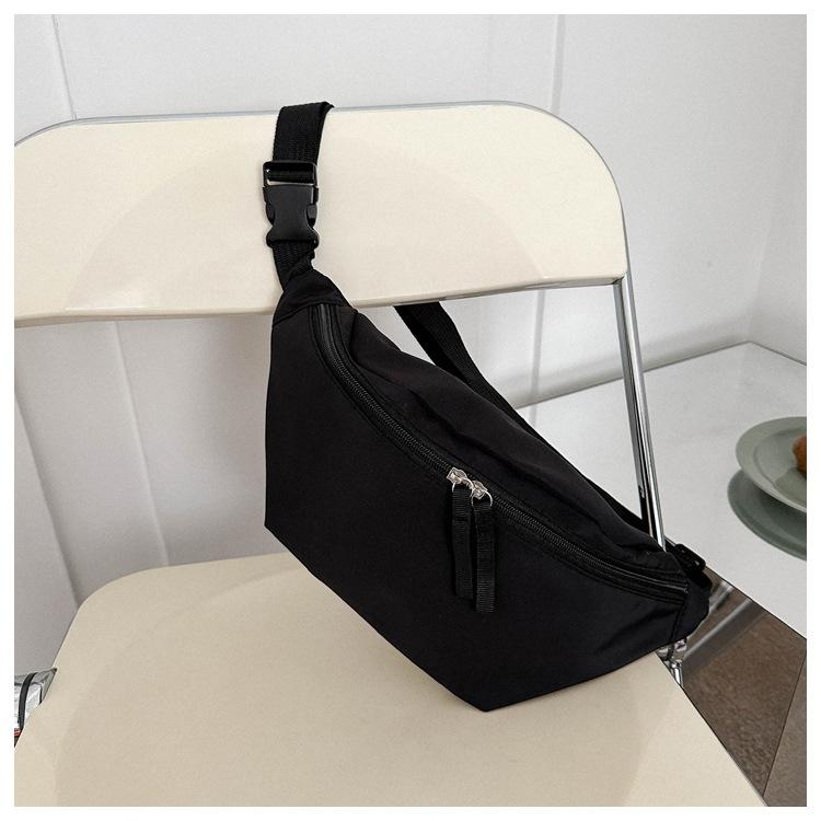 Oxford Cloth Simple Fashion Trend Casual Solid Color Fashion One Shoulder Crossbody Breast Bag