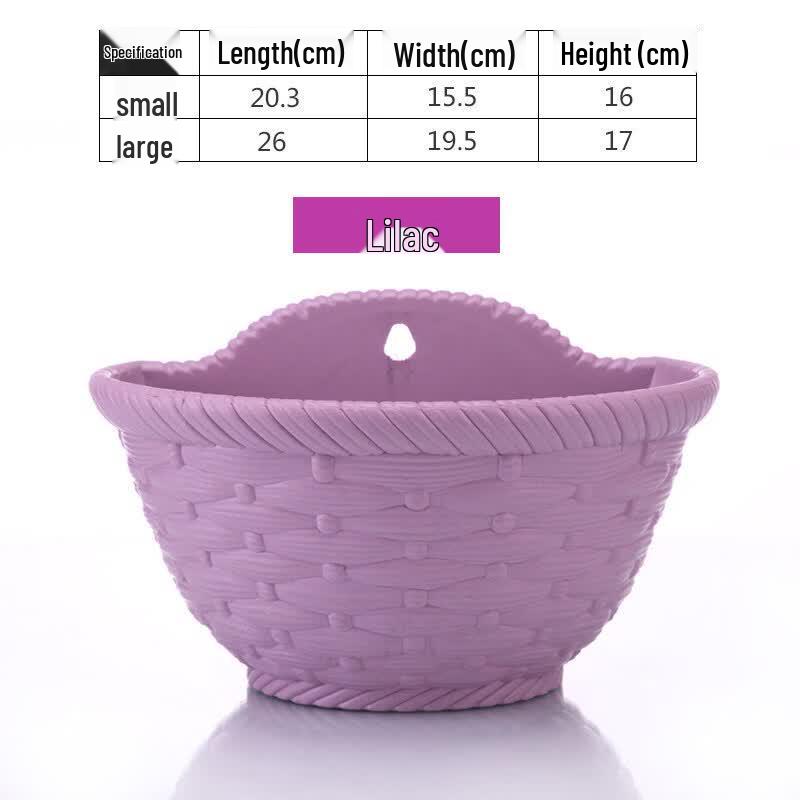 Wall-Mounted Plastic Flower Pot Large