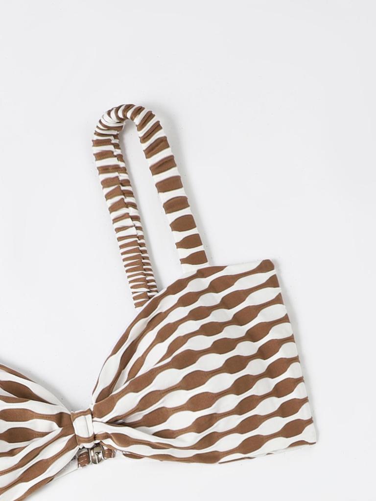 2025 Houndstooth Sexy Women's Bikini Swimwear Split Swimsuit
